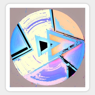 ABSTACT ART DECO MOD GEOMETRIC DESIGN MODERN ART Sticker